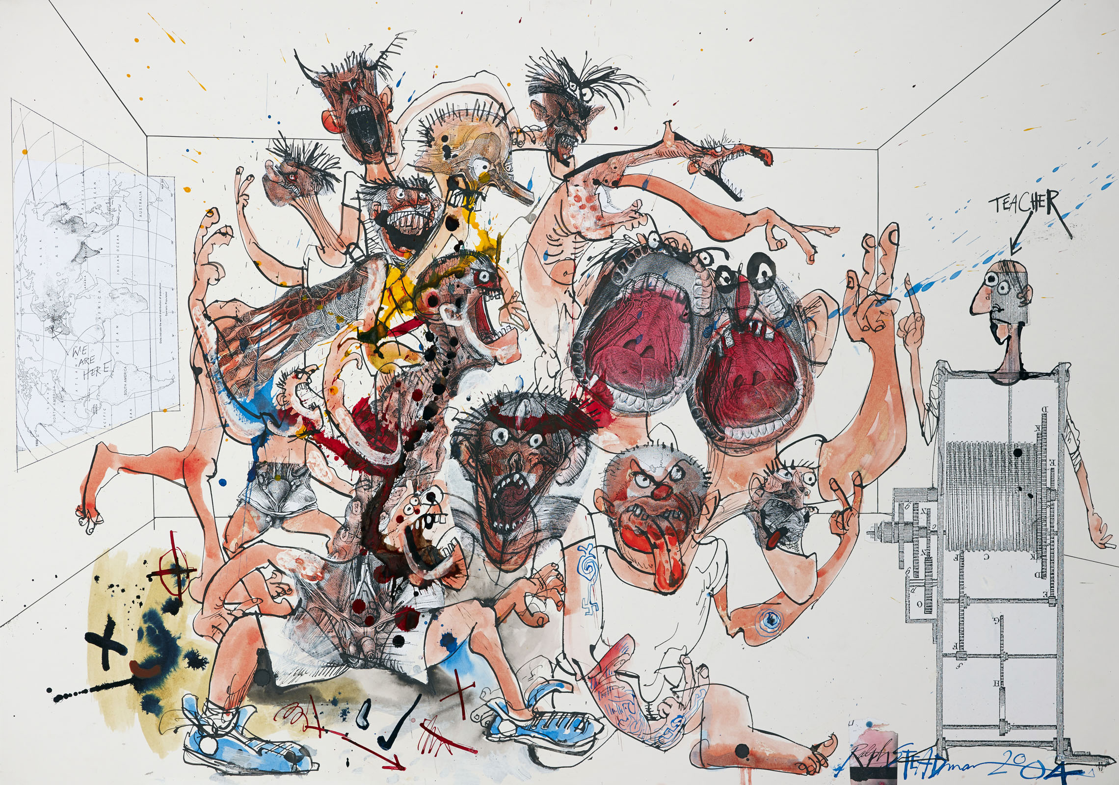 Collaboration between Ralph Steadman and Will Self