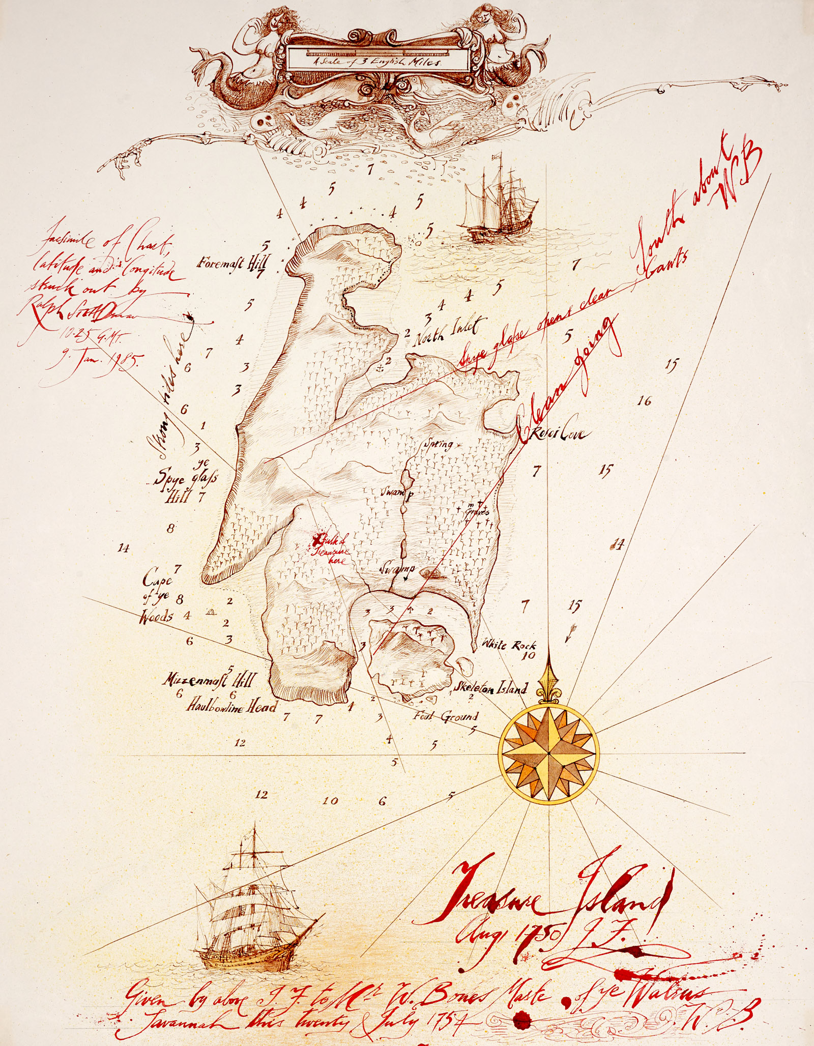 Ralph Steadman's illustrated version of Treasure Island 